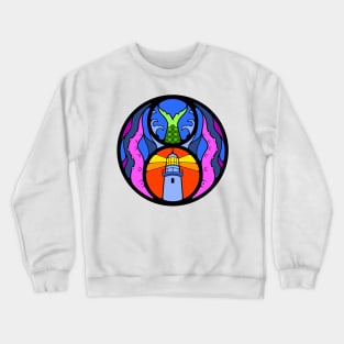 The Lighthouse Stained Glass Crewneck Sweatshirt